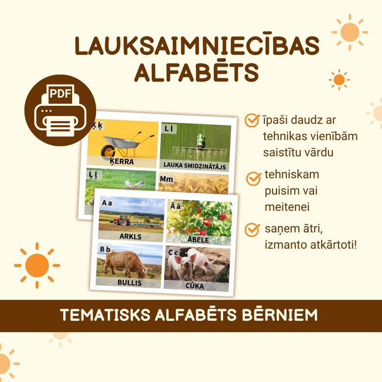 LAUKSAIMNIECĪBAS ALFABĒTS